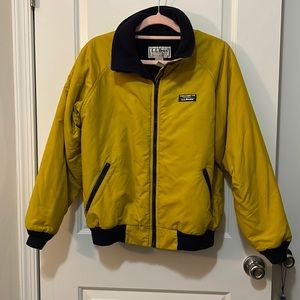 Vintage Yellow LL Bean Warm up Jacket